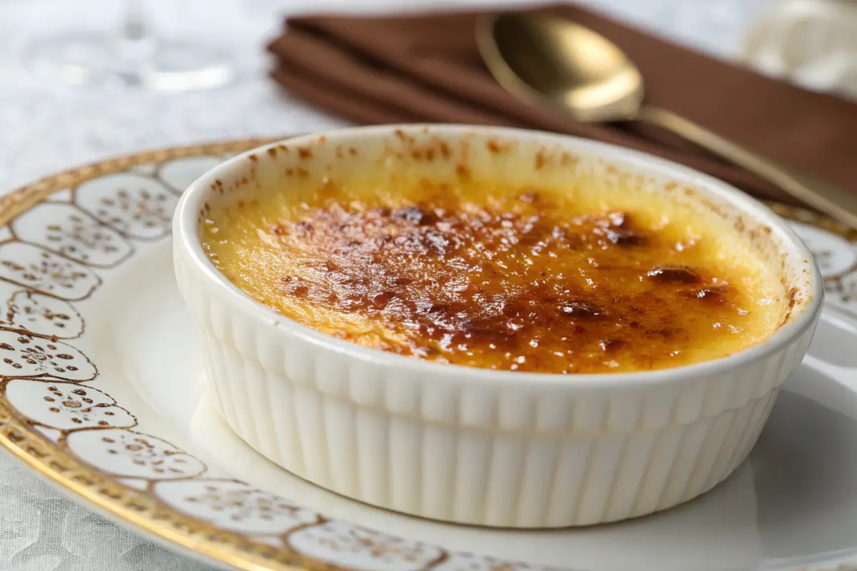 Crème brûlée with caramelized sugar top What Is the Secret to Crème Brûlée?