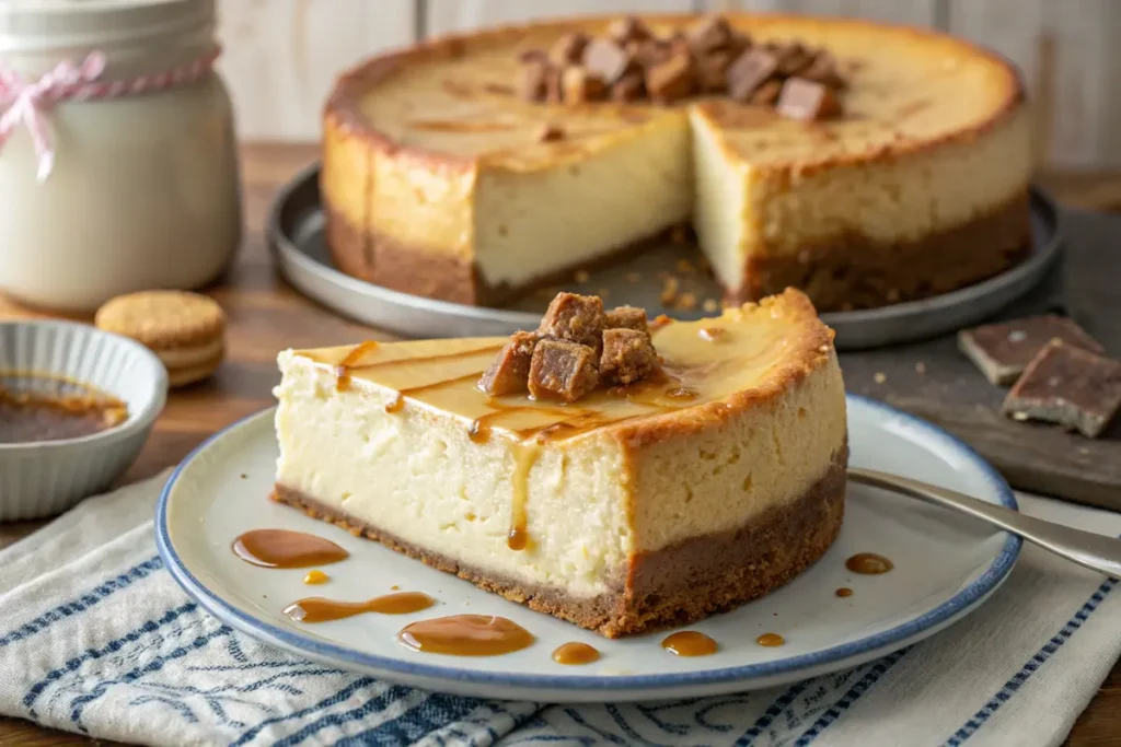 Chicago-style cheesecake