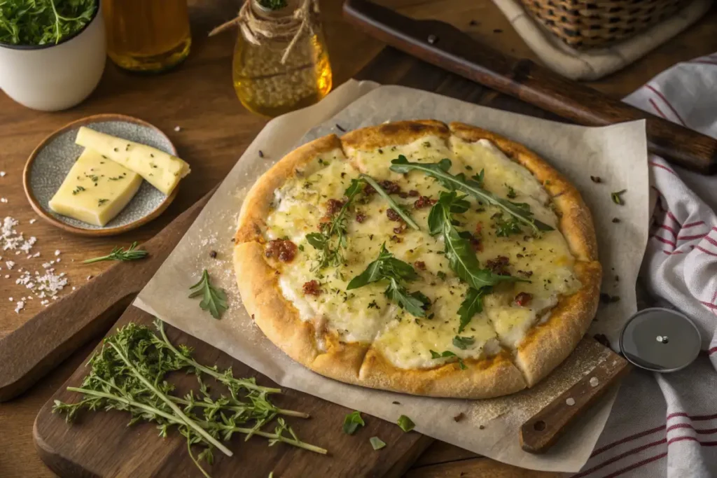 Crisp flatbread made with cottage cheese