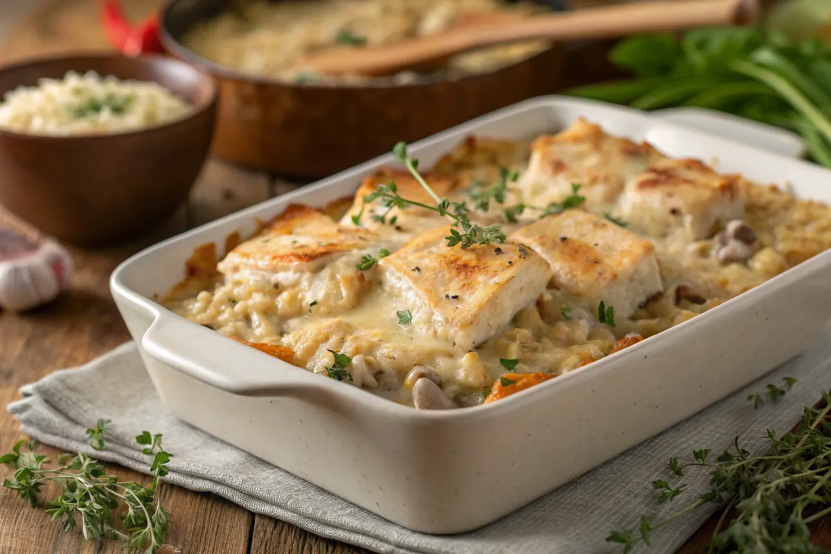 forgotten chicken recipe casserole baked to perfection