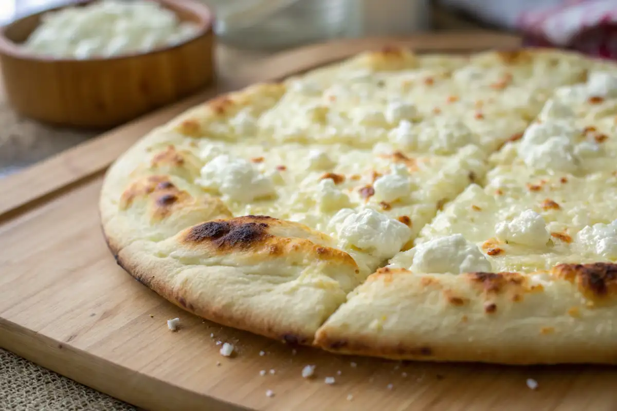 Cottage cheese flatbread cooling on a rack, showing how long it lasts naturally