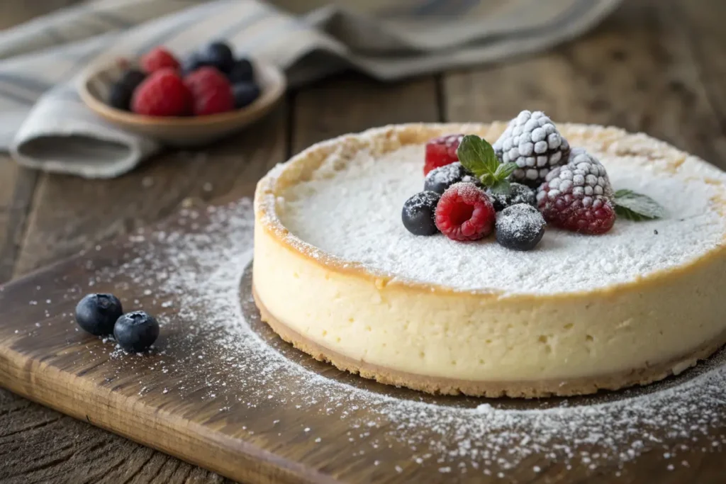 Italian-style cheesecake