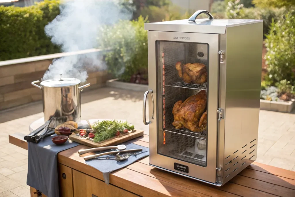 Easy-to-smoke chicken on a smoker.