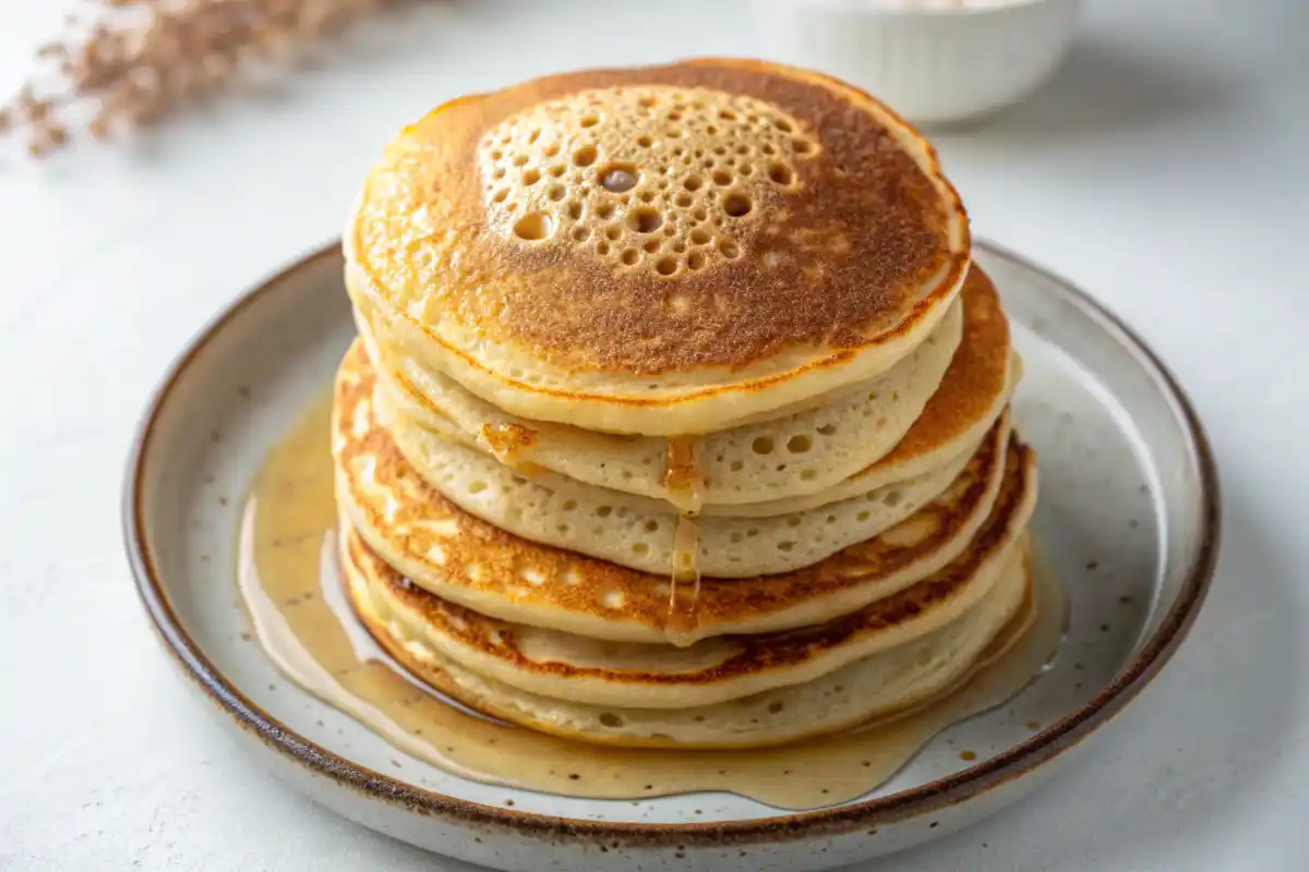 Is eating sourdough discard healthy? Fresh sourdough discard pancakes.