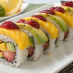 honeymoon roll sushi fusion with fresh fruit