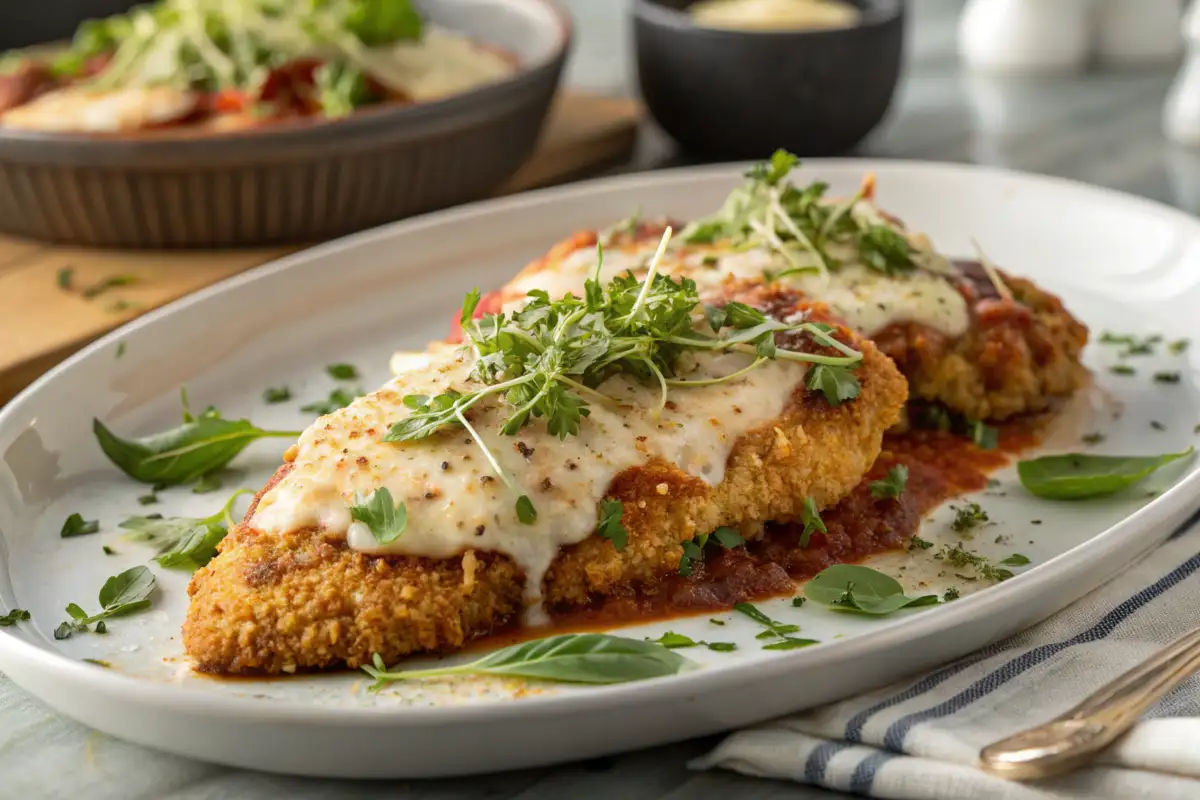 Crispy and cheesy longhorn parmesan chicken recipe