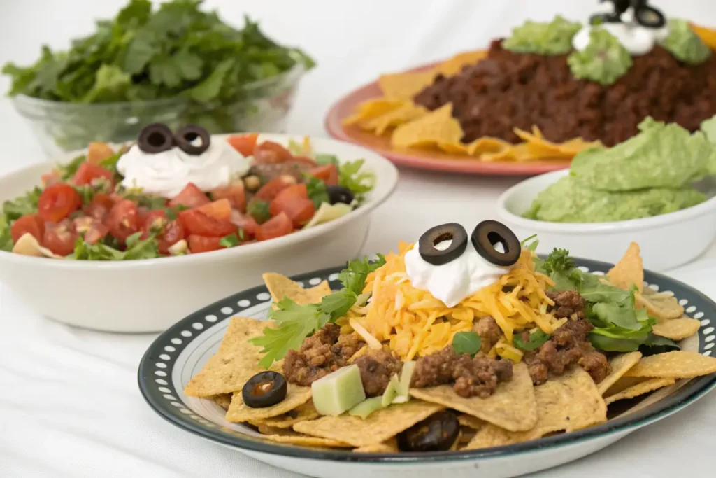 Walking taco casserole recipe plating ideas