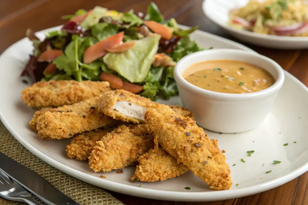 baked chicken tenders coated