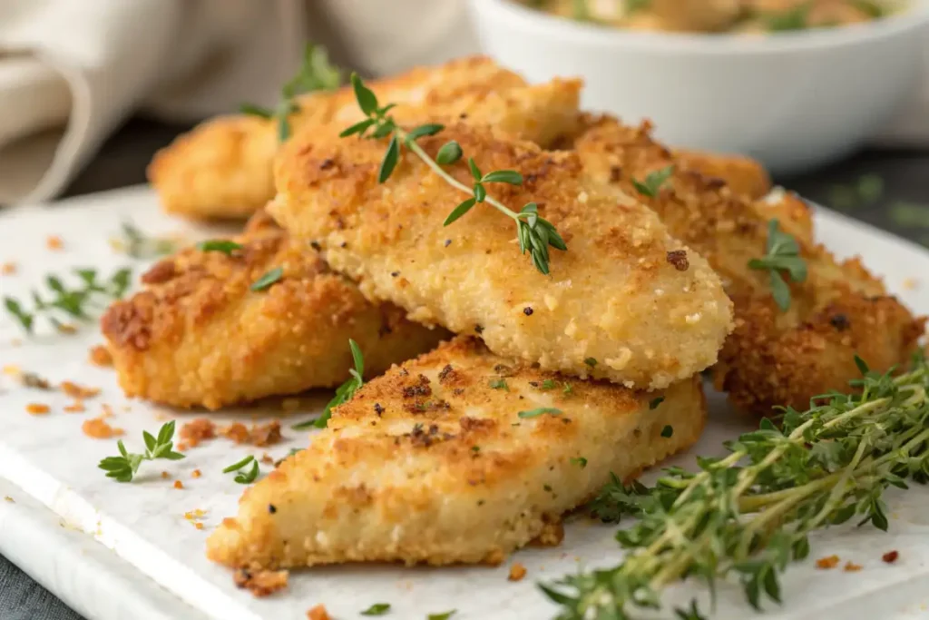 golden-brown parmesan chicken tenders