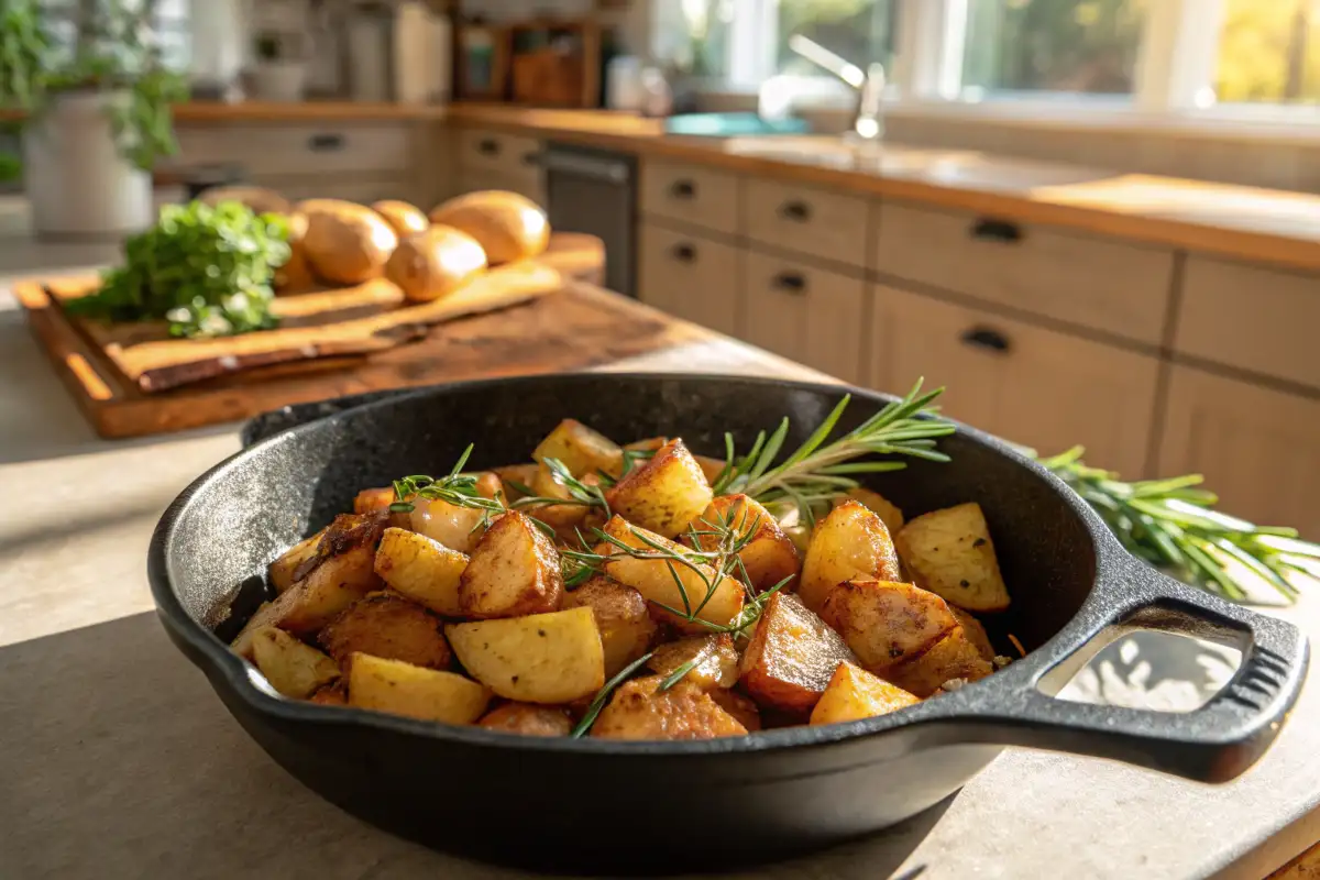 golden crispy breakfast potatoes