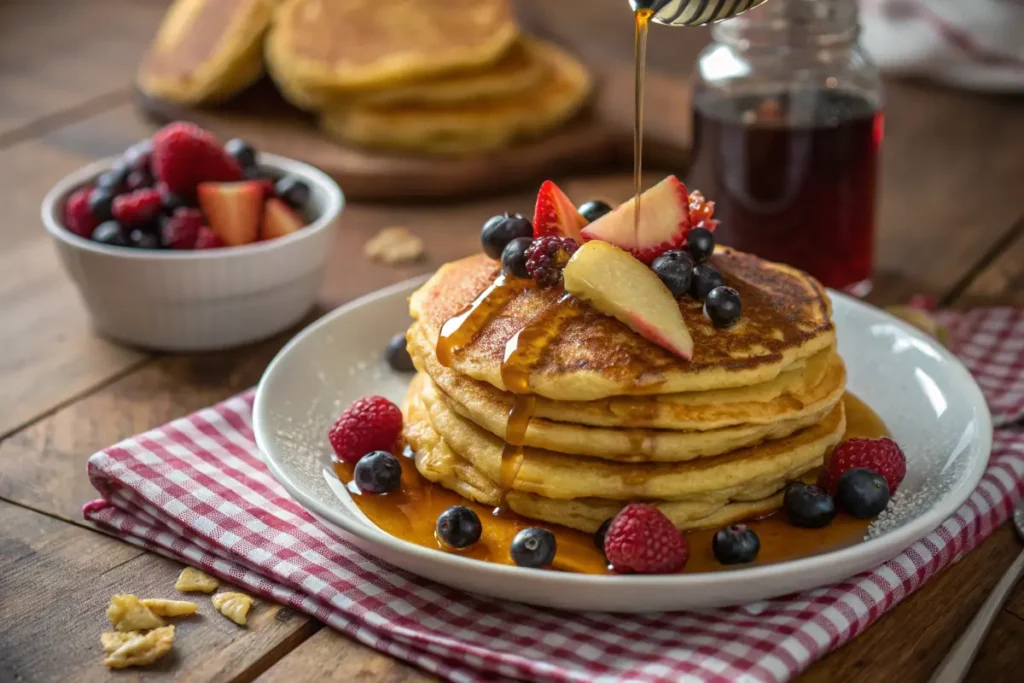 golden pumpkin pancakes