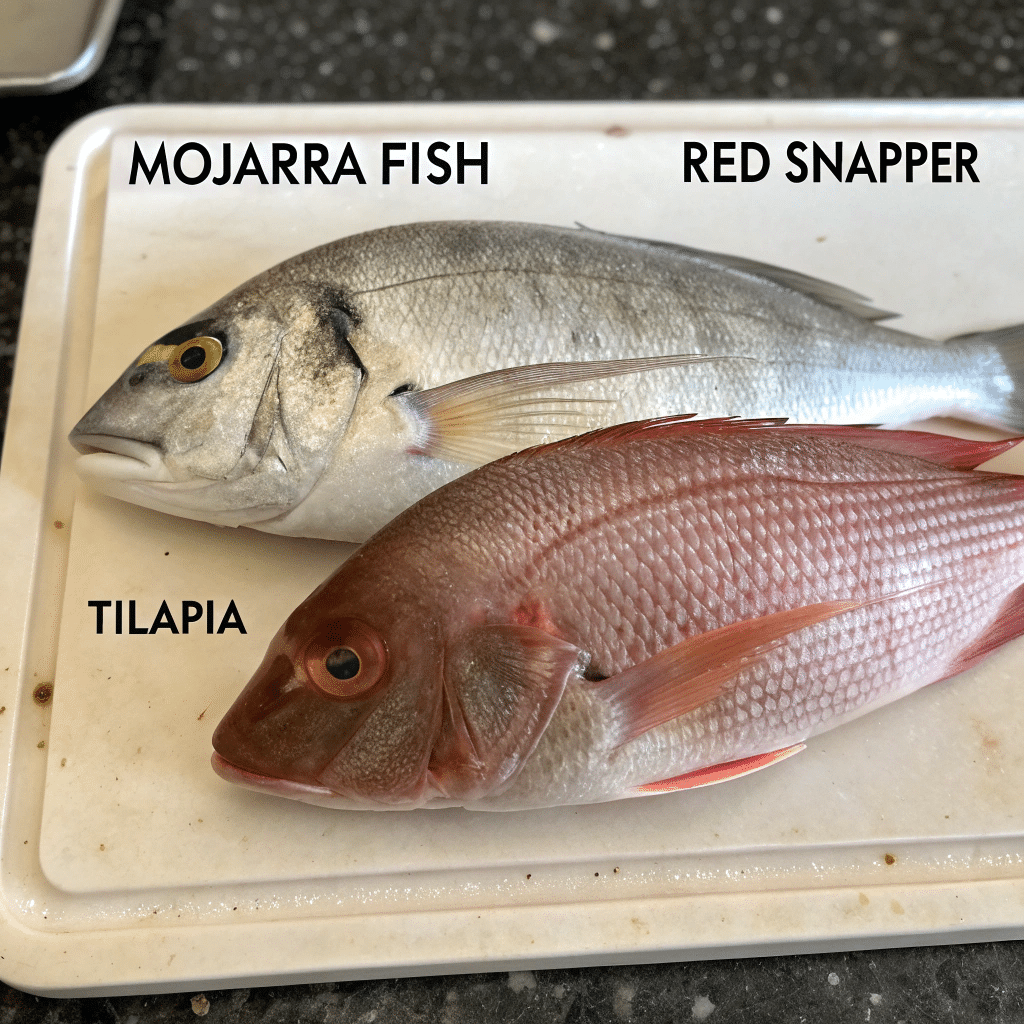 Difference between mojarra fish, tilapia, and snapper