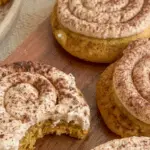 Soft Pumpkin Cookies with Cinnamon Frosting