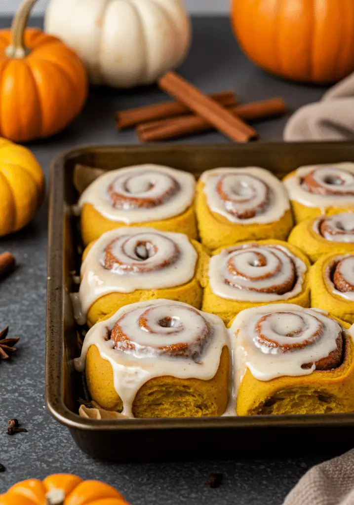 Soft pumpkin cinnamon rolls recipe