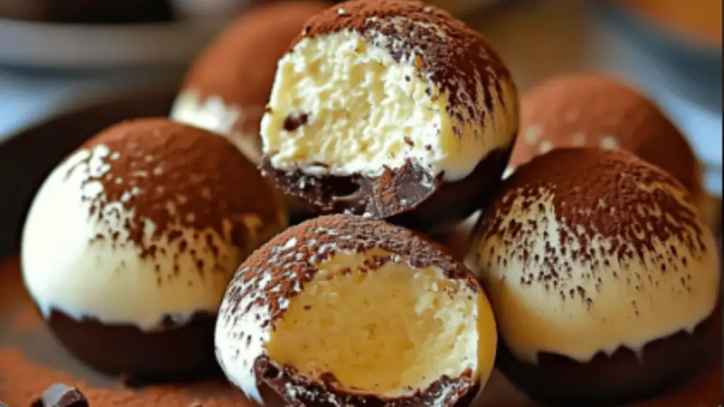tiramisu truffles no-bake dessert recipe
