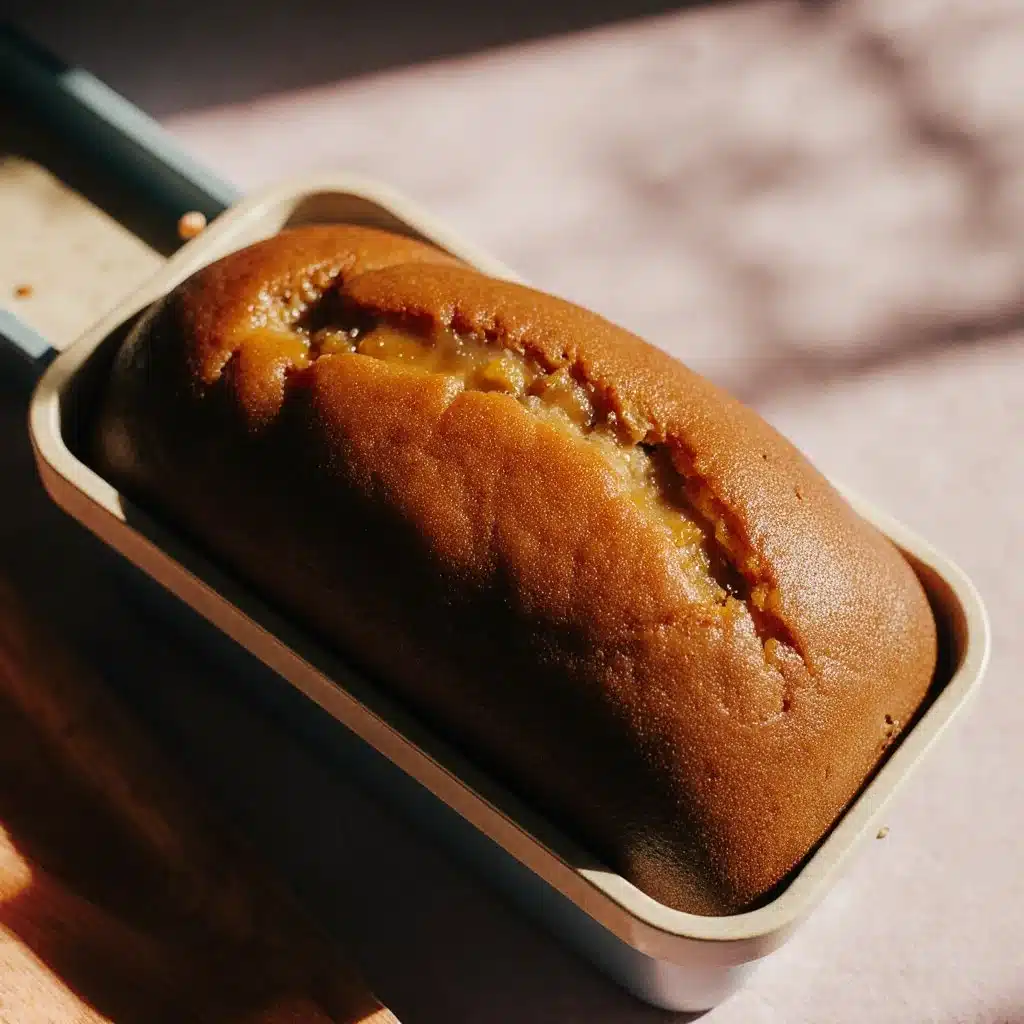 Delicious slices of butter pumpkin bread with spices and pumpkin puree